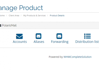 PolarisMail WHMCS module: our solution for white label email hosting resellers