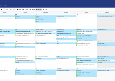 Preview of PolarisMail's webmail: GroupOffice. Check your calendar, add events, set reminders and many more.