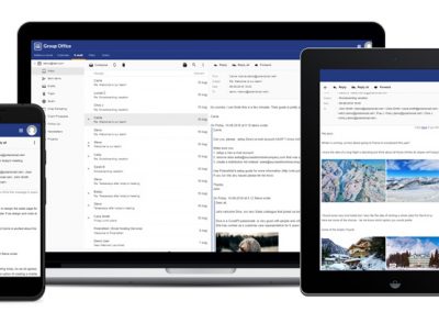 GroupOffice is a modern, responsive and easy to use Webmail where you can check all your PolarisMail mailboxes.