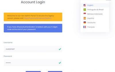 New Admin Panel launch