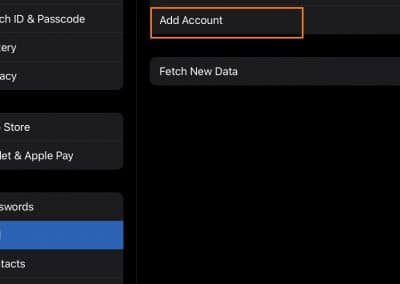 PolarisMail with ActiveSync - step 1 - add account