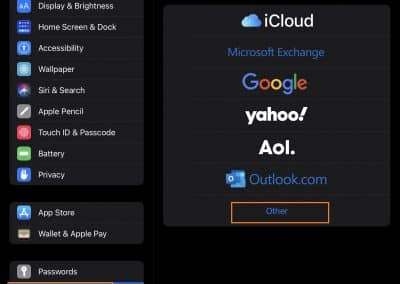 Apple Mail - Add Account - use Other for IMAP