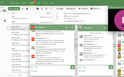 Say Hello to a Smarter Inbox: Announcing Integrated Chat and Video Calls